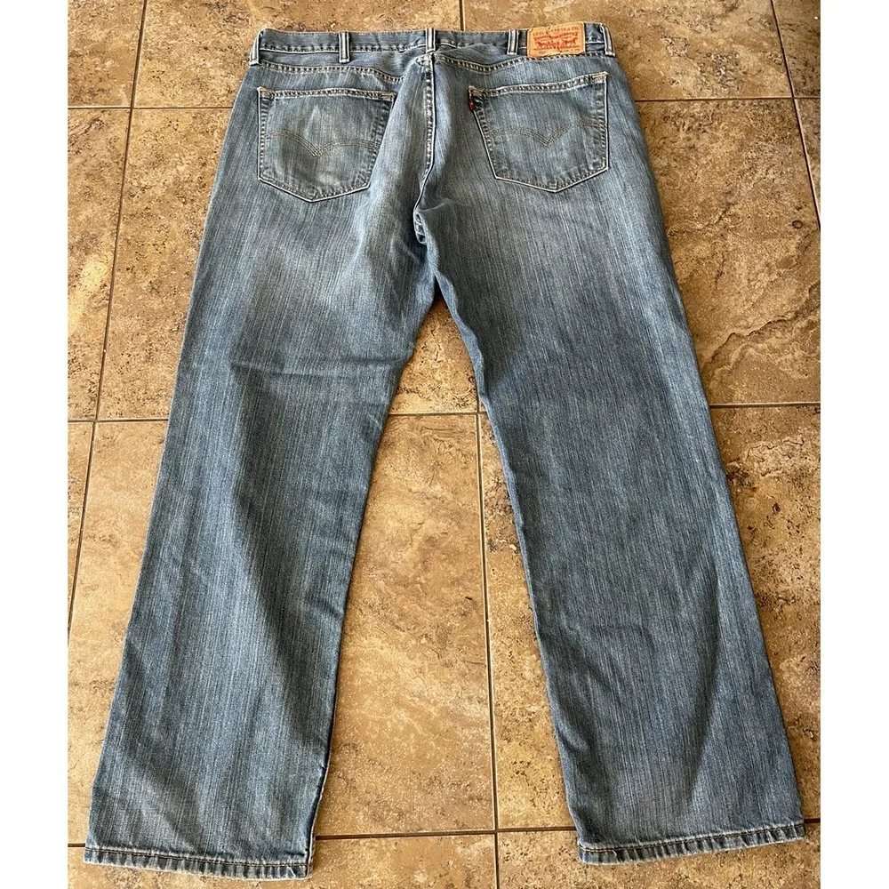 Levis 559 38x30 Relaxed Straight Blue Stone Wash  Denim 100% Cotton - Picture 5 of 10